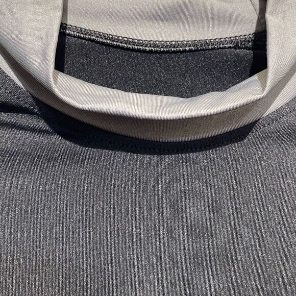 ActiveSkinz Men's Black Gray Maximum UV Protection Raglan Rash Guard Sz Medium - Picture 3 of 6